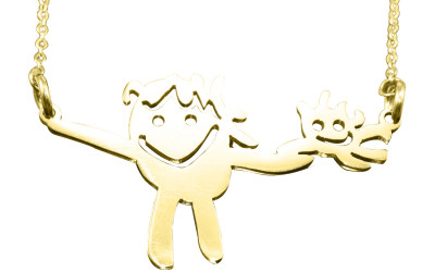 Kid's Drawing Necklace: Your Art, Our Craft – A Personalised Keepsake