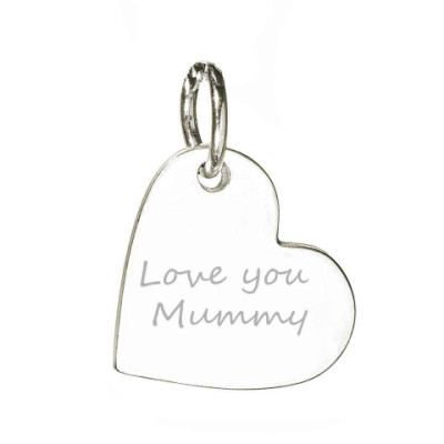 925 Sterling Silver Hand / Footprint Heart Charm Personalised Necklace - AMAZINGNECKLACE.COM