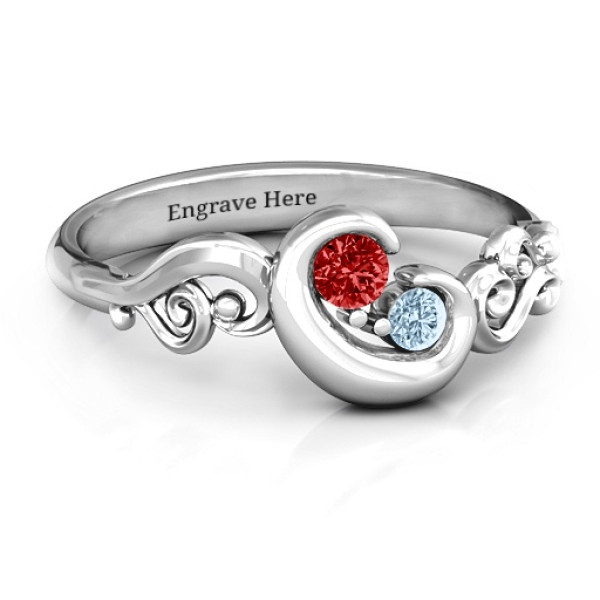 Cradle of Love  Personalised Ring - AMAZINGNECKLACE.COM