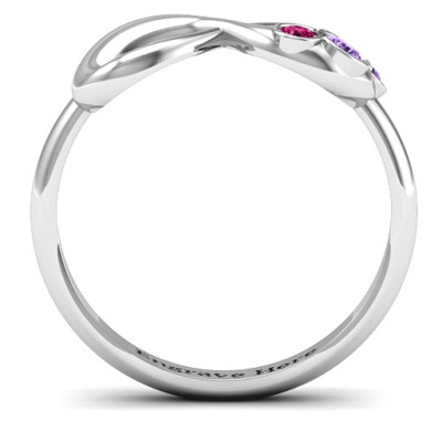 Now and Forever  Infinity Personalised Ring - AMAZINGNECKLACE.COM