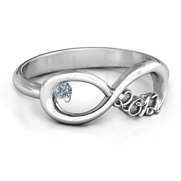 2012 Infinity Personalised Ring - AMAZINGNECKLACE.COM