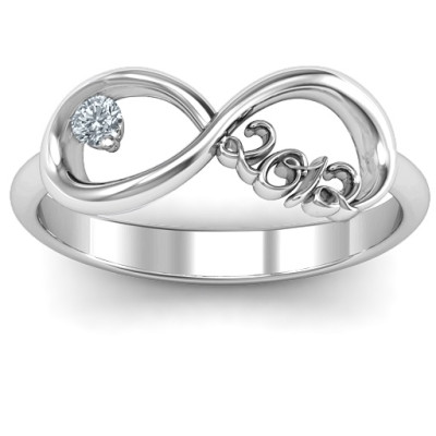 2012 Infinity Personalised Ring - AMAZINGNECKLACE.COM