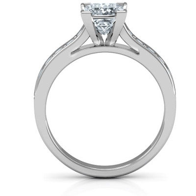 Janelle Princess Cut Personalised Ring - AMAZINGNECKLACE.COM