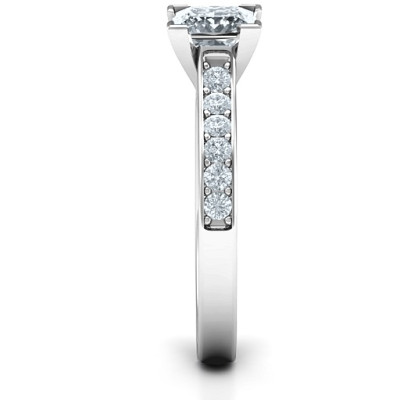 Janelle Princess Cut Personalised Ring - AMAZINGNECKLACE.COM