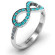 Accented Infinity Personalised Ring: Your Story, Our Craft