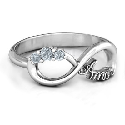Amor Infinity Personalised Ring - AMAZINGNECKLACE.COM
