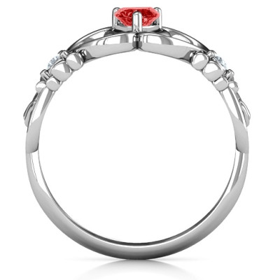 Bundle Of Joy Baby Foot Personalised Ring - AMAZINGNECKLACE.COM