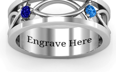 Classic Fish Ring: Crafting Tales in Sterling Silver & Gold