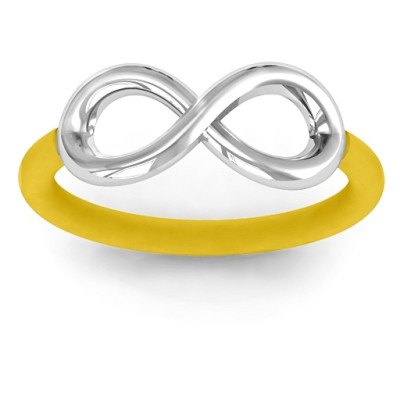 Classic Infinity Personalised Ring with Changeable Bands - AMAZINGNECKLACE.COM