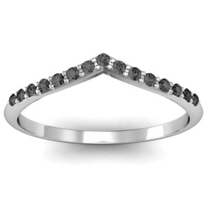 Crown Shape Accent Personalised Ring - AMAZINGNECKLACE.COM