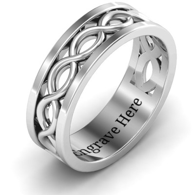 Diadem Infinity Men's Personalised Ring - AMAZINGNECKLACE.COM