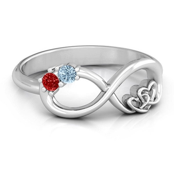 Double the Love Infinity Personalised Ring - AMAZINGNECKLACE.COM