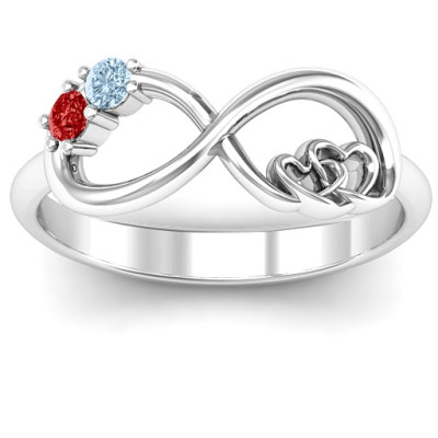 Double the Love Infinity Personalised Ring - AMAZINGNECKLACE.COM