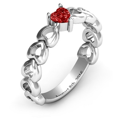 Enchanting Love Promise Personalised Ring - AMAZINGNECKLACE.COM