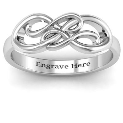 Everlasting Infinity Personalised Ring - AMAZINGNECKLACE.COM