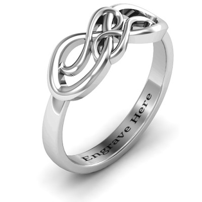 Everlasting Infinity Personalised Ring - AMAZINGNECKLACE.COM