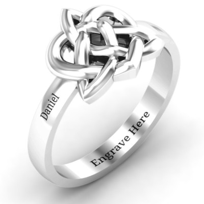 Fancy Celtic Personalised Ring - AMAZINGNECKLACE.COM
