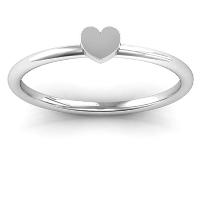 Heart Stackr Personalised Ring - AMAZINGNECKLACE.COM
