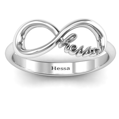 Hessa  Never Parted After Infinity Personalised Ring - AMAZINGNECKLACE.COM