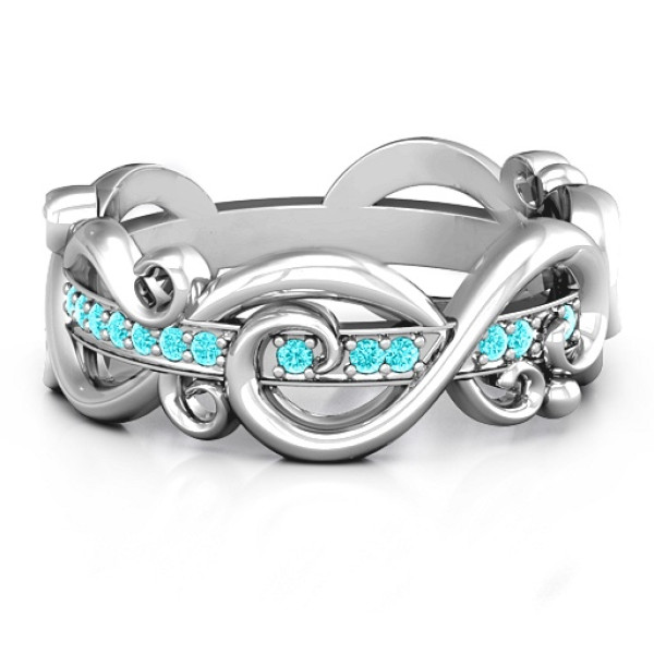 Imperative Love Infinity Personalised Ring - AMAZINGNECKLACE.COM