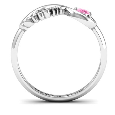 Infinite Bond Mum Personalised Ring - AMAZINGNECKLACE.COM