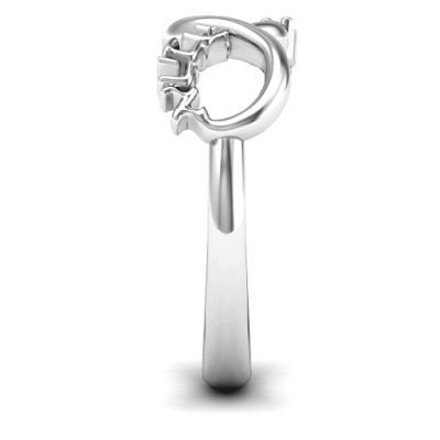 Infinity Ahava Personalised Ring - AMAZINGNECKLACE.COM