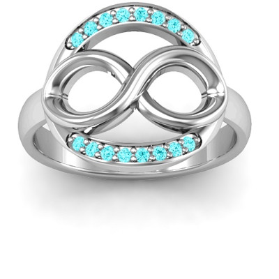 Karma of Love Infinity Personalised Ring - AMAZINGNECKLACE.COM