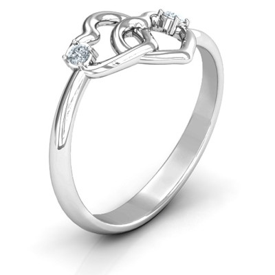 Linked in Love Personalised Ring - AMAZINGNECKLACE.COM