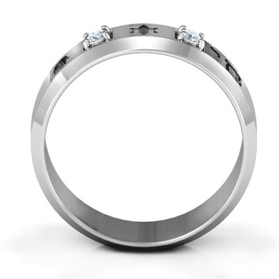 Men's Judaica Personalised Ring - AMAZINGNECKLACE.COM