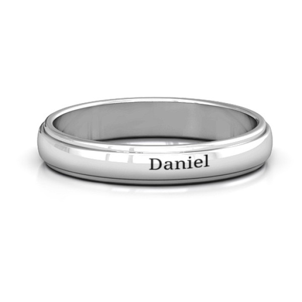 Menelaus Bevelled Women's Personalised Ring - AMAZINGNECKLACE.COM