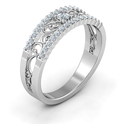 Mesmeric Love Personalised Ring - AMAZINGNECKLACE.COM