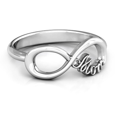 Mom's Infinite Love Personalised Ring - AMAZINGNECKLACE.COM