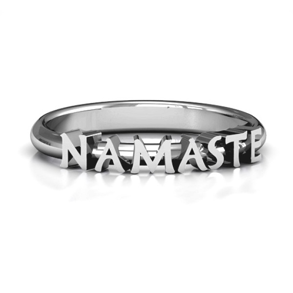 Namaste Personalised Ring - AMAZINGNECKLACE.COM