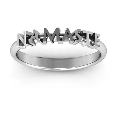 Namaste Personalised Ring - AMAZINGNECKLACE.COM