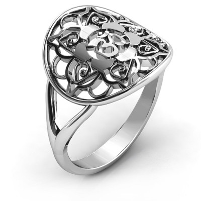 Om Mandala Personalised Ring - AMAZINGNECKLACE.COM