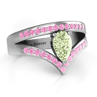 Point Of Elegance Personalised Ring - AMAZINGNECKLACE.COM