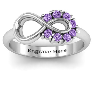 Precious Infinity Personalised Ring - AMAZINGNECKLACE.COM