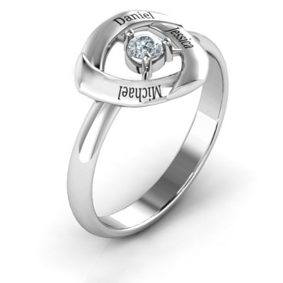 Protective Shield Personalised Ring - AMAZINGNECKLACE.COM
