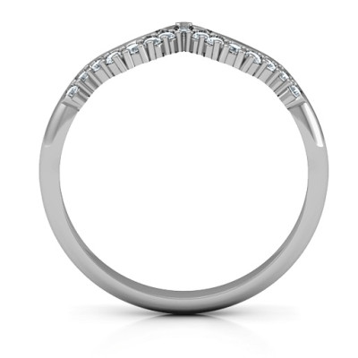 Solitaire Infinity Shadow Band - AMAZINGNECKLACE.COM