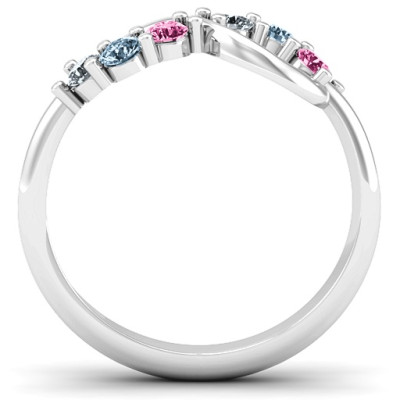 Split Infinity Personalised Ring - AMAZINGNECKLACE.COM