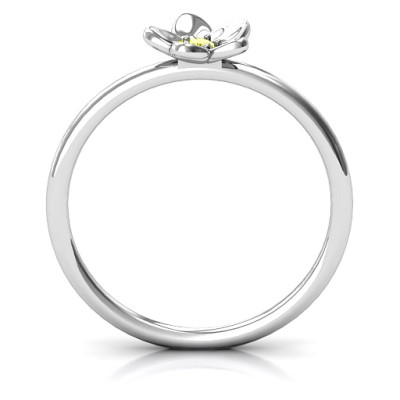 Stackr 'Azelie' Flower Personalised Ring - AMAZINGNECKLACE.COM