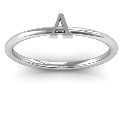 Stackr A-Z Personalised Ring - AMAZINGNECKLACE.COM