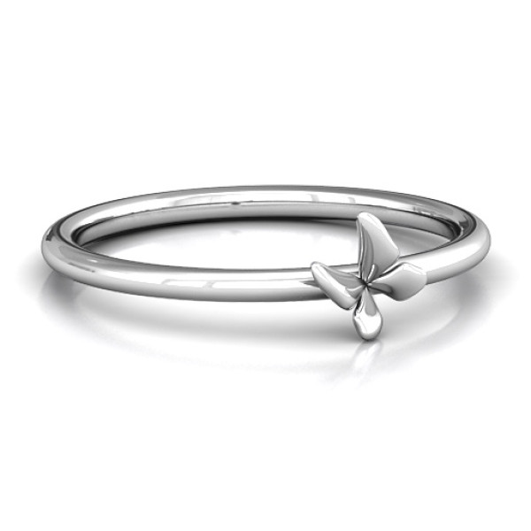 Stackr SoaPersonalised Ring Butterfly Personalised Ring - AMAZINGNECKLACE.COM