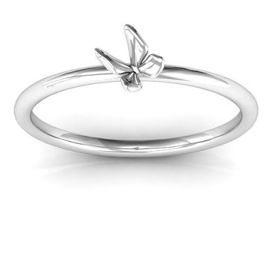 Stackr SoaPersonalised Ring Butterfly Personalised Ring - AMAZINGNECKLACE.COM