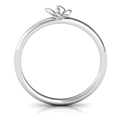 Stackr SoaPersonalised Ring Butterfly Personalised Ring - AMAZINGNECKLACE.COM