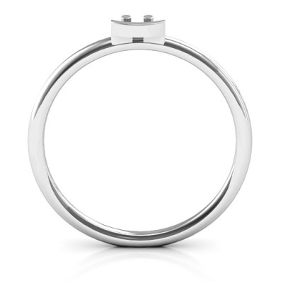 Stackr Symbol Personalised Ring - AMAZINGNECKLACE.COM
