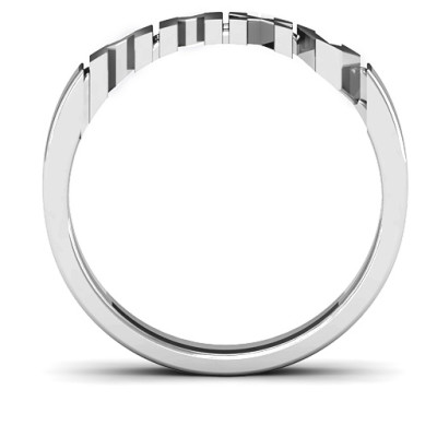 Sterling Silver 2015 Roman Numeral Graduation Personalised Ring - AMAZINGNECKLACE.COM