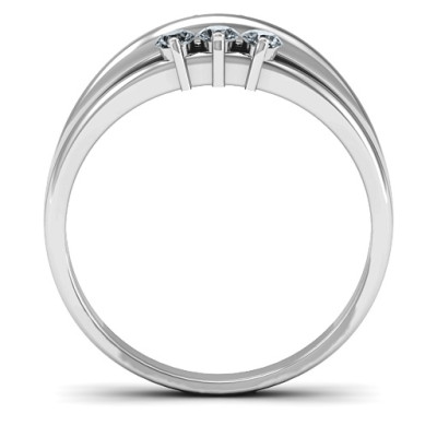 Sterling Silver Everlasting Bonds Personalised Ring - AMAZINGNECKLACE.COM