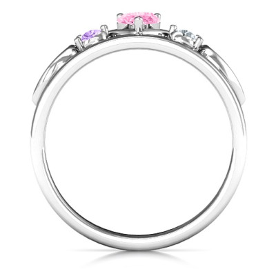 Tale Of True Love Tiara Personalised Ring - AMAZINGNECKLACE.COM