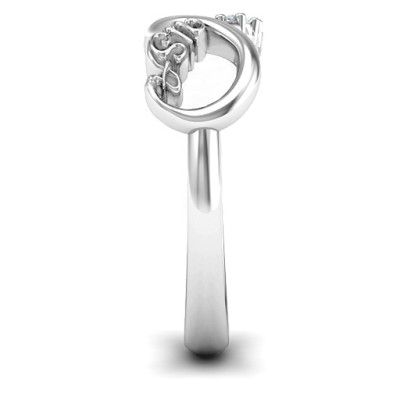 USA Infinity Personalised Ring - AMAZINGNECKLACE.COM